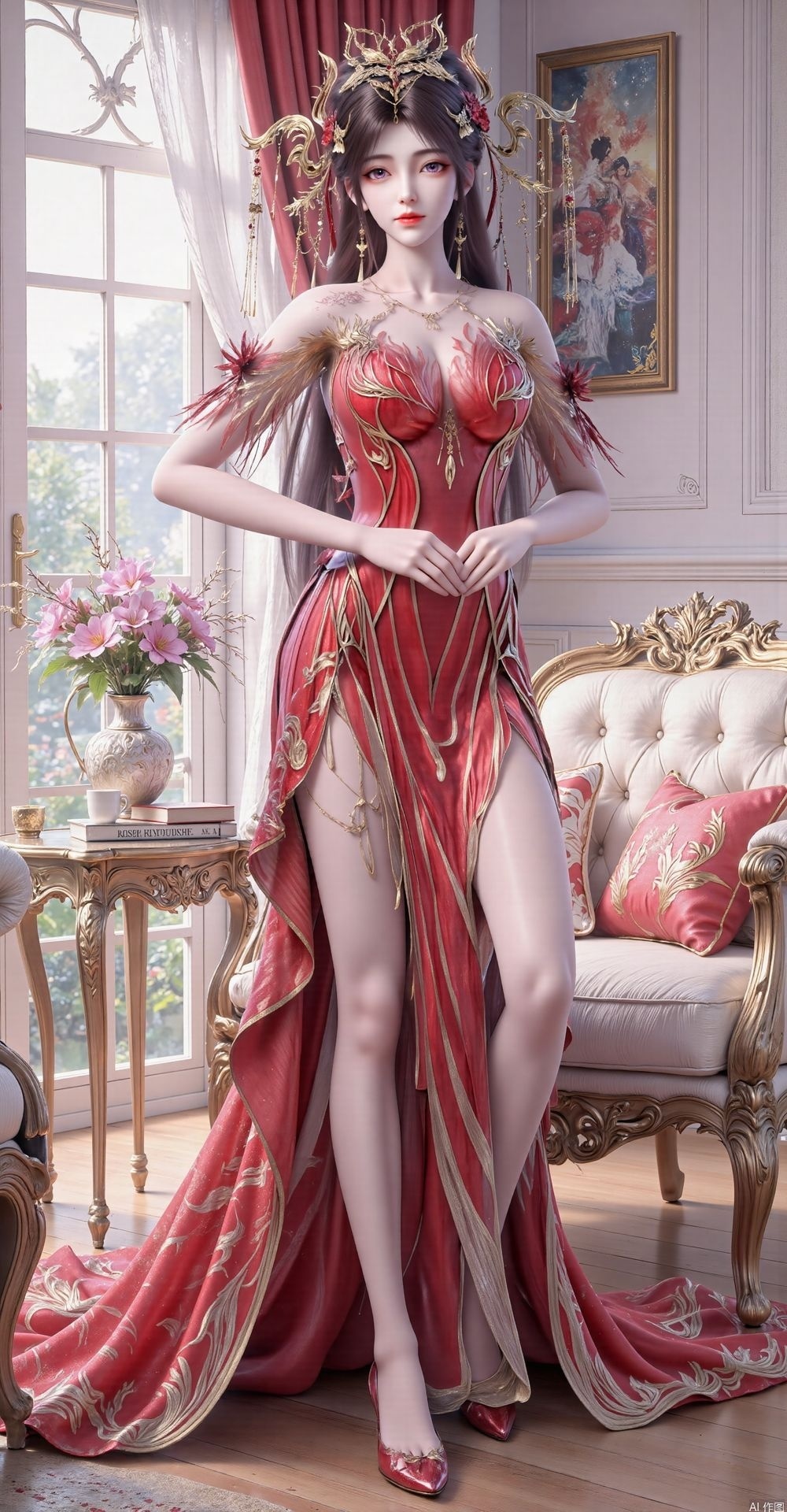 完美世界火灵儿壁纸示意图2