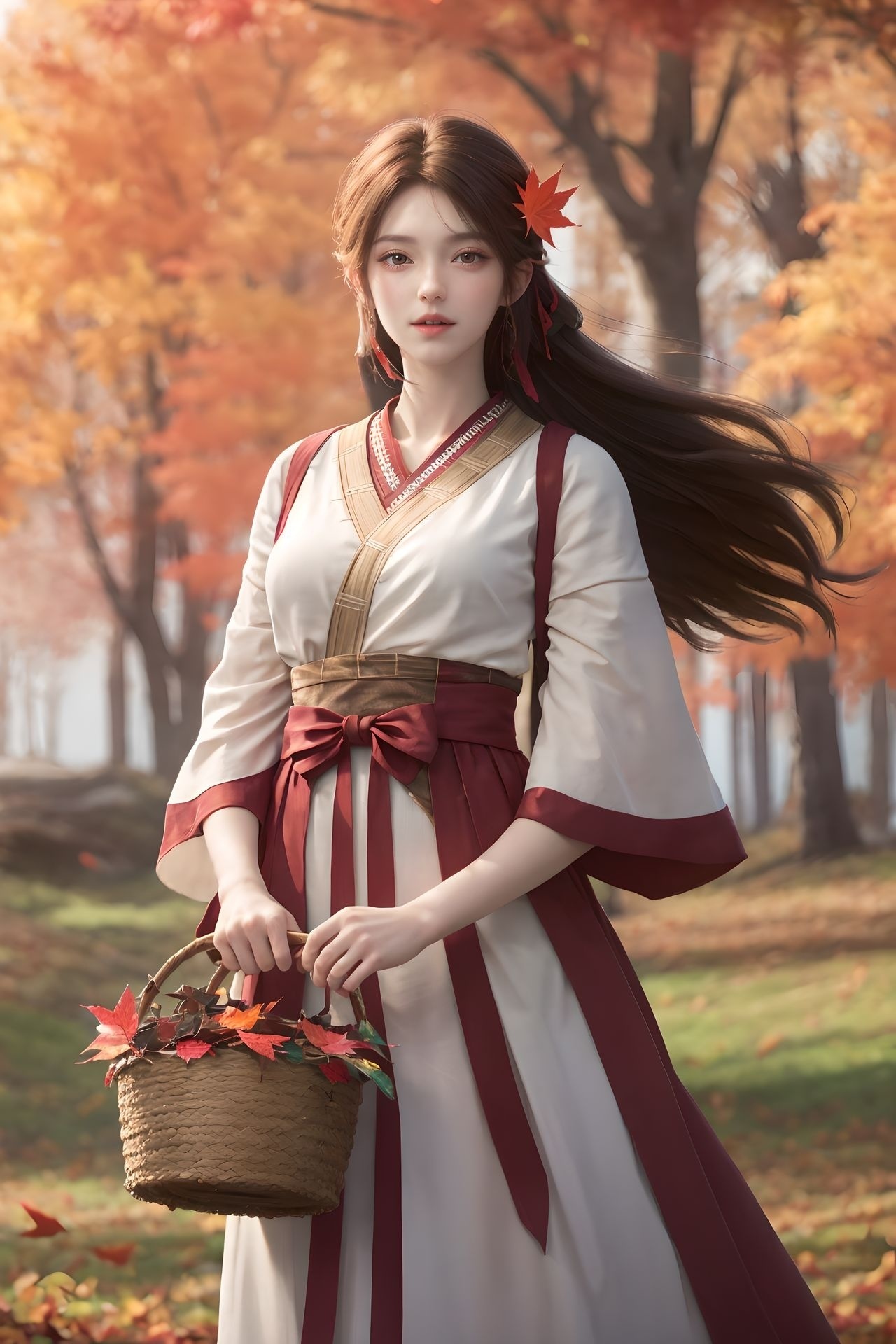 完美世界火灵儿锁屏壁纸预览图1